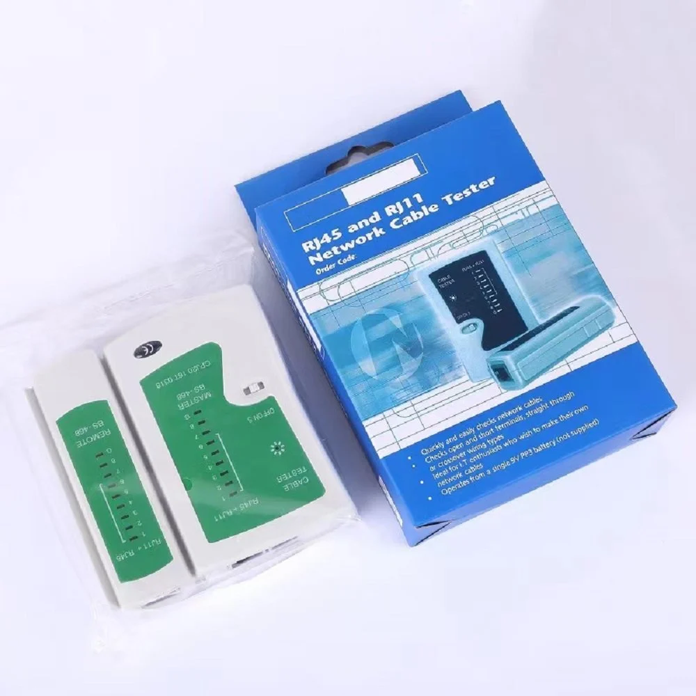 LAN Tester checking RJ45 cable